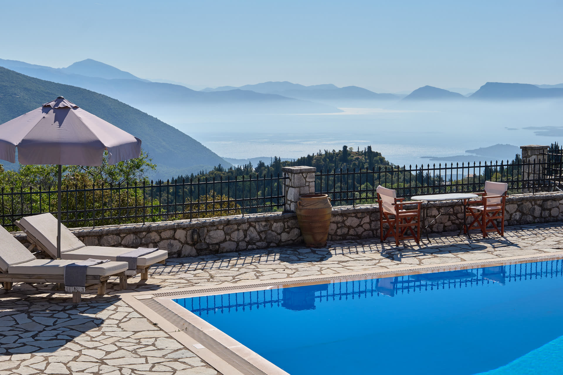 Lefkada Villas in Vafkeri Unterkunft auf Lefkada